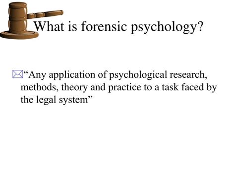 PPT - What is forensic psychology? PowerPoint Presentation, free download - ID:485833