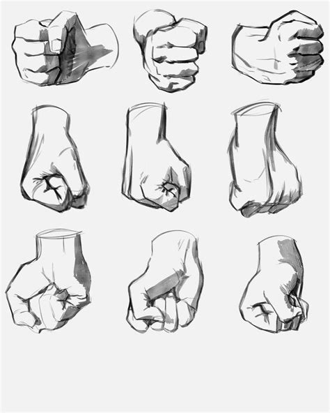 hands drawings fist down in 2023 | Drawing fist, How to draw hands ...