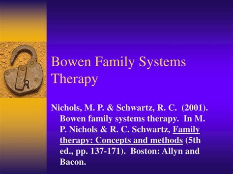 PPT - Bowen Family Systems Therapy PowerPoint Presentation, free ...