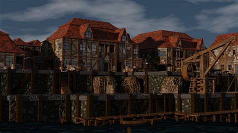 ArtStation - Medieval Docks