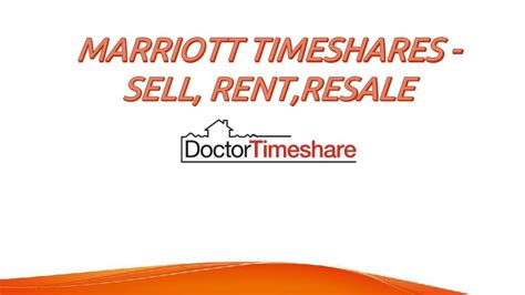 PPT - Marriott Timeshare - Sell, Buy, Resale PowerPoint Presentation, free download - ID:7754886