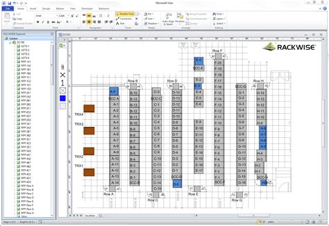 Data Center Floor Plan Visio Template | Floor Roma