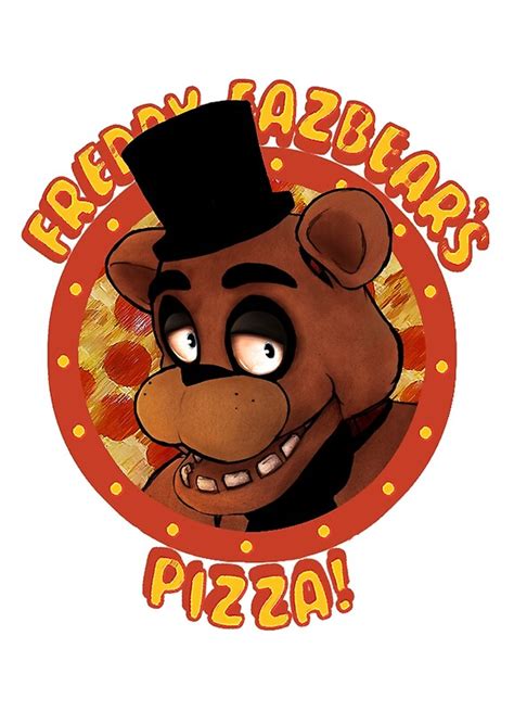 "FNAF Freddy Fazbear Logo Fazbear's Pizza" by Jacob King | Redbubble