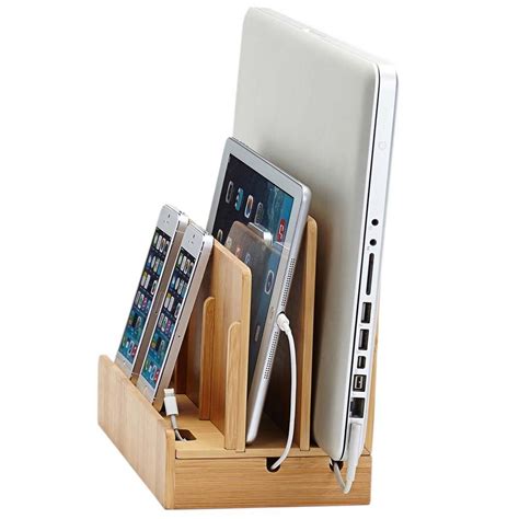 Multi-Device Charging Station Dock & Organizer for Laptop, Tablet ...