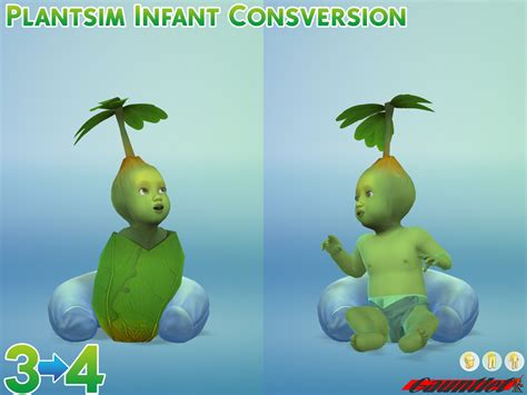 Plantsim Infant - ts3 Conversion | Sims, Sims 4 anime, Sims 4