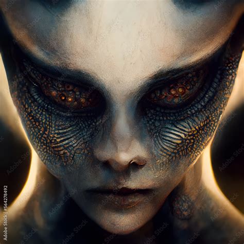 wide shot organic alien skin texture isometric view fractals hyper ...