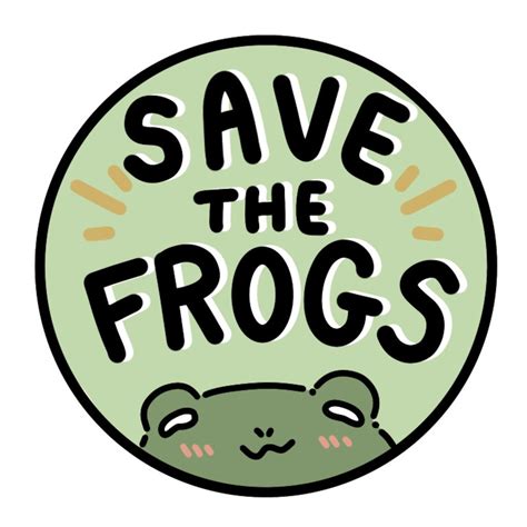 SAVE THE FROGS Sticker - Etsy