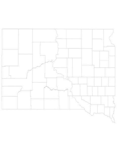 South Dakota Map Template - 8 Free Templates in PDF, Word, Excel Download