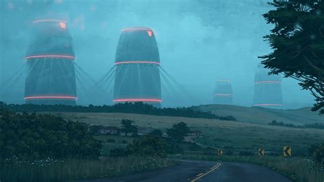 Wallpaper ID: 776628 / 2K, Simon Stålenhag, science fiction, robot, apocalyptic, Robots, digital ...