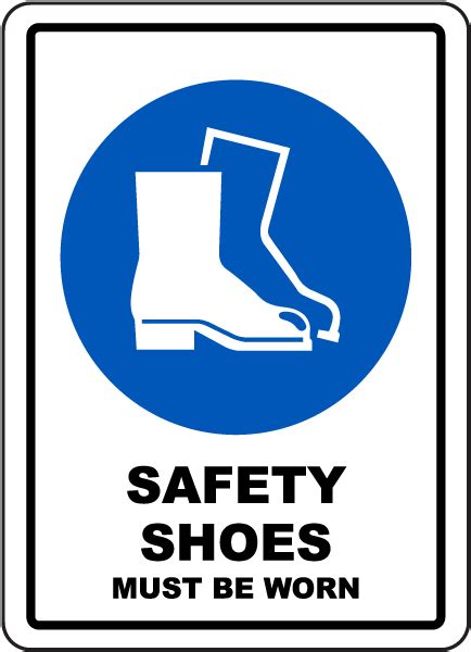 Safety Shoes Must Be Worn Sign - Get 10% Off Now