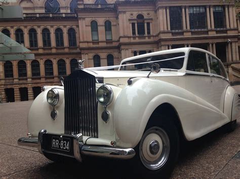 1951 Vintage White Rolls-Royce Wedding Car Sydney