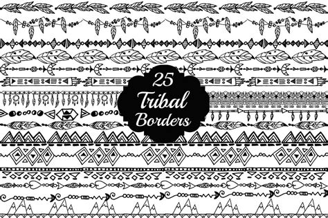 TRIBAL BORDER CLIPART - 261px Image #2