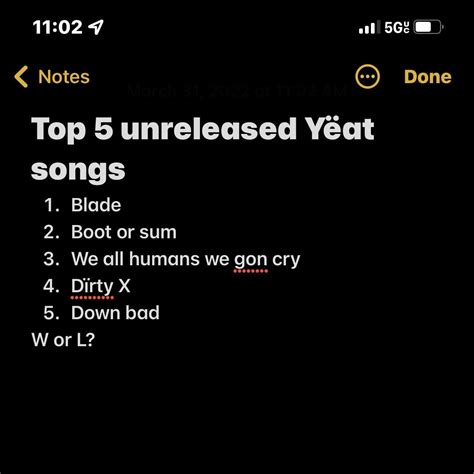 Best unreleased yeat songs pt 3 : yeat_