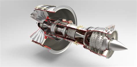 Jet Engine free 3D Model .stp - CGTrader.com