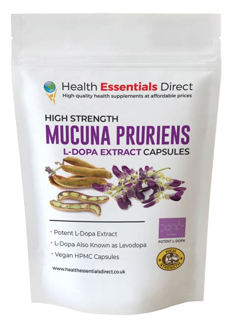 Mucuna Pruriens Capsules - 6750mg Highest Strength - 40% L-Dopa – Health Essentials Direct