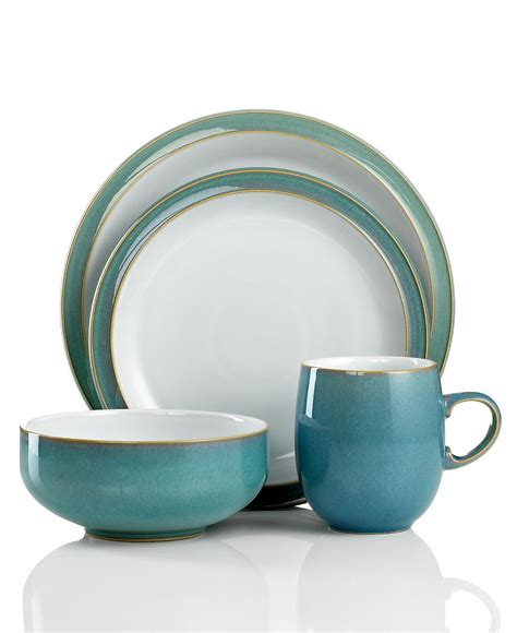 Denby Dinnerware, Azure 4-Piece Place Setting & Reviews - Dinnerware ...