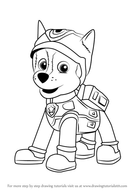 Paw Patrol Chase Coloring Pages