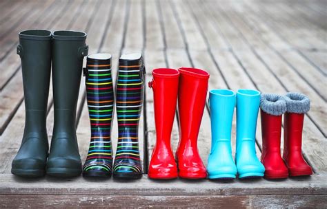 Five pairs of a colorful rain boots | cjafinancial