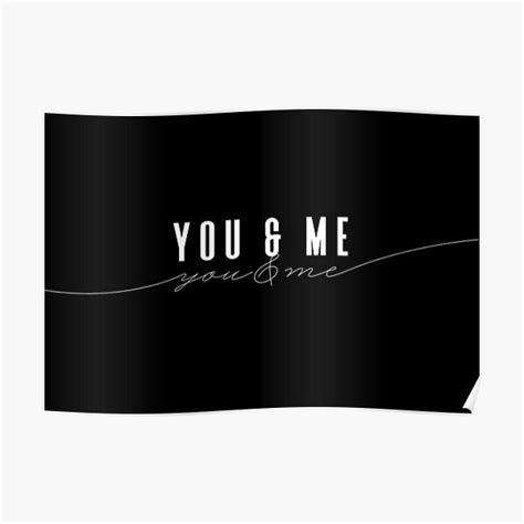 "You & Me - Elegant Minimal Design" Poster for Sale by FenMou | Redbubble