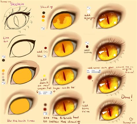 Step by Step - Cat EYE TUTORIAL by Saviroosje on DeviantArt