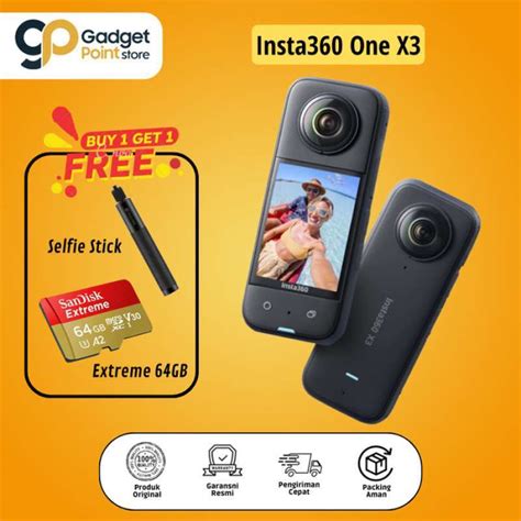 Promo Insta360 X3 Action Cam Insta 360 X3 Action Camera - Garansi 1 Tahun Diskon 1% di Seller ...