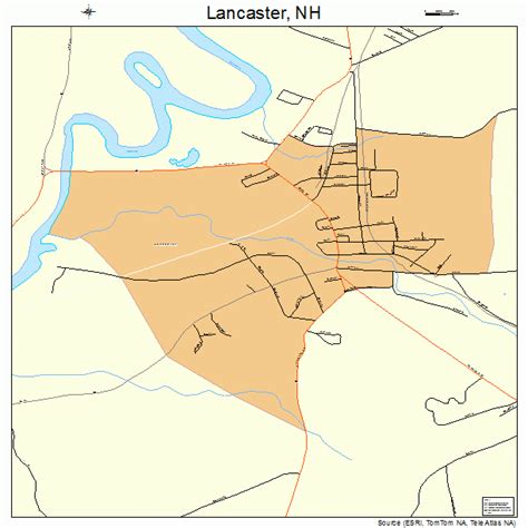 Lancaster New Hampshire Street Map 3340340