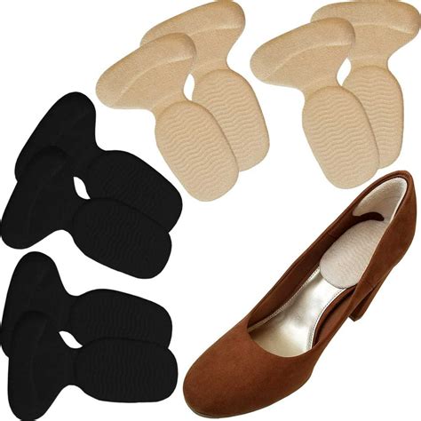 Chiroplax High Heel Cushion Inserts Pads (4 Pairs) Suede Metatarsal Heel Liner Protector Grips ...