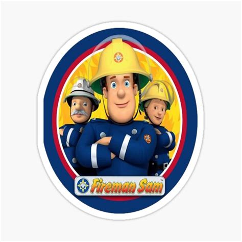 "Fireman Sam" Sticker for Sale by MichaelHidalgof | Redbubble