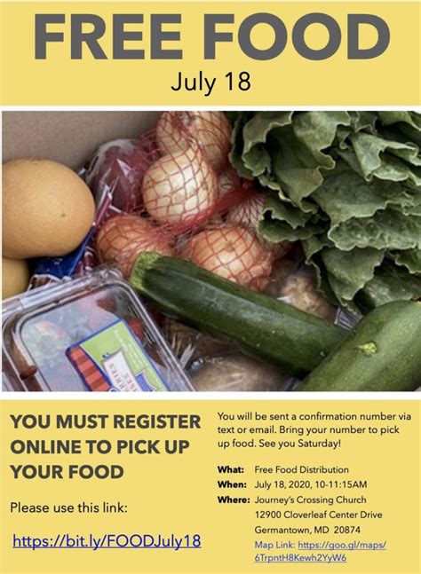 Free Food Pickup in Germantown on Saturday - Montgomery Community Media