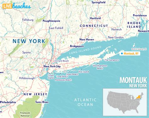 Map of Brighton Beach, New York - Live Beaches