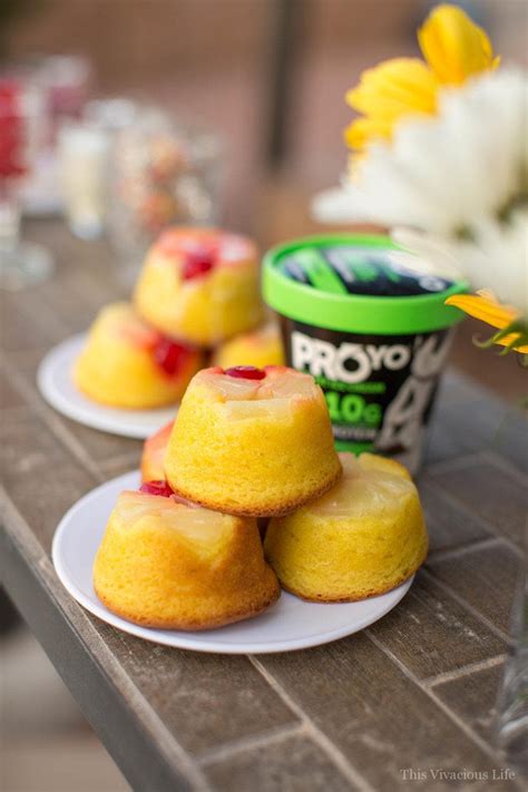 Ice Cream Pool Party & Mini Gluten-Free Pineapple Upside Down Cakes