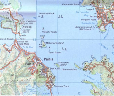 Maps of Paihia and the Surrounding Area