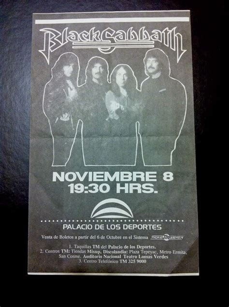 Black Sabbath Dehumanizer Tour 1992 México | Venta de boletos, Tiendas, Taquilla