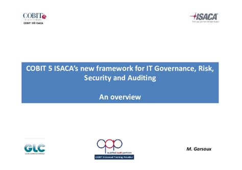 (PDF) COBIT 5© ISACA COBIT 5 ISACA's new framework for IT Governance ...