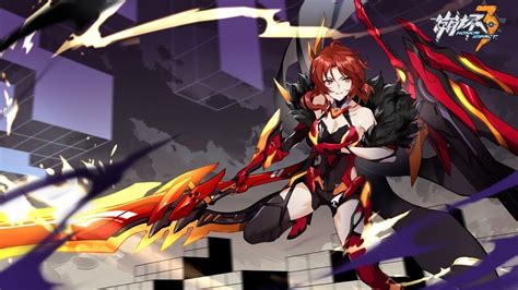 Anime, Girl, Red Hair, Big Sword, Murata Himeko, Honkai Impact 3rd, 4K ...