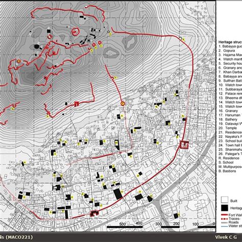 GIS and physical survey map of Pavagada fort. | Download Scientific Diagram