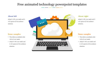 Free Animated technology PowerPoint Templates Slide