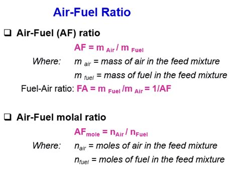 What is Air /Fuel ( Fuel /Air ) Ratio- Rich, lean,stoichiometric Mixture Used For Ic Engine