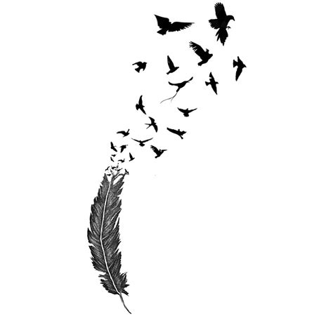 Birds Of A Feather Temporary Tattoo High Quality Die Cut