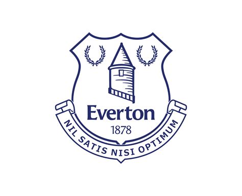 Everton Club Logo Blue Symbol Premier League Football Abstract Design ...