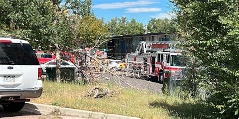 1 hospitalized following a fire in Colorado Springs Tuesday afternoon