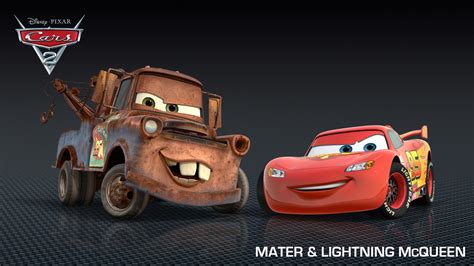 Mater Lightning Mcqueen Disney Pixar Cars 2 Free Hd Wallpaper