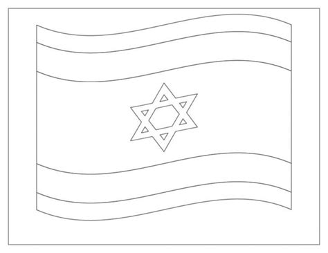 The flag of Israel is a Great coloring page - Download, Print or Color ...