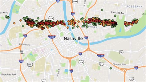 Interactive map shows path of damage from tornadoes across Davidson ...