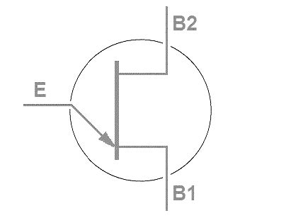 Unijunction FET (UJT) Transistor Symbol