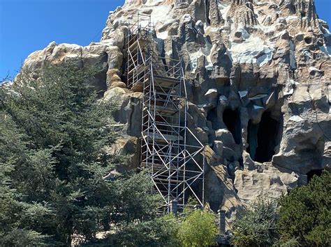 Scaffolding Up as Matterhorn Bobsleds Refurbishment Continues at ...