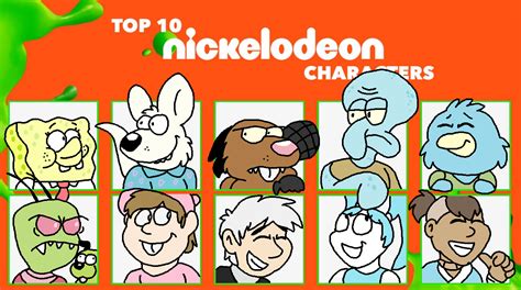 'Top 10 Nickelodeon Cartoon Characters' Meme by LuVi-Verse on DeviantArt