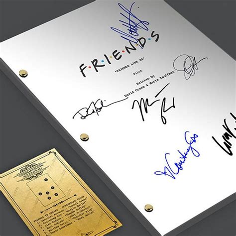 FRIENDS TV Show Pilot Episode Script Screenplay Signed | Etsy | Friends ...