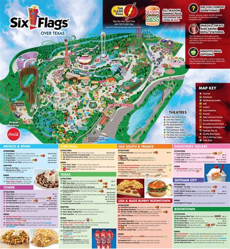 Six Flags Over Texas Map | Sitedesignco - Six Flags Over Texas Map App ...