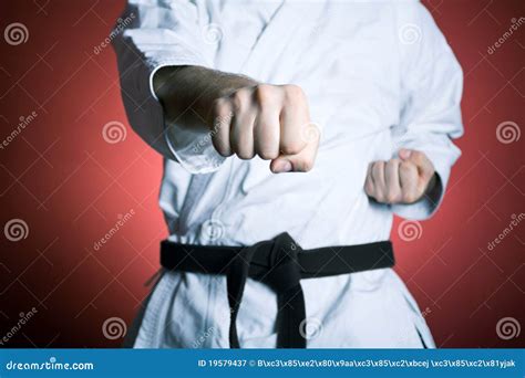 Karate Training, Sport And Fitness In Gym Royalty Free Stock ...